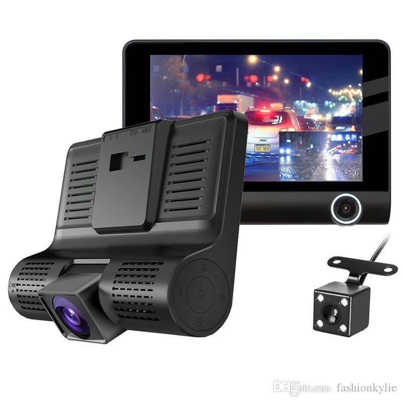Promocion Camara Carro Dvr Hd 3 Lentes Y Cam Reversa 3 En 1 Grabacion - zaffary store