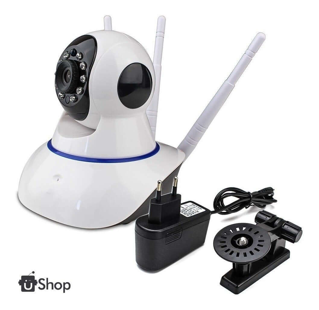Promoción Cámara Seguridad Ip Wifi Robótica Visión Nocturna 3 Antenas Wifi - zaffary store