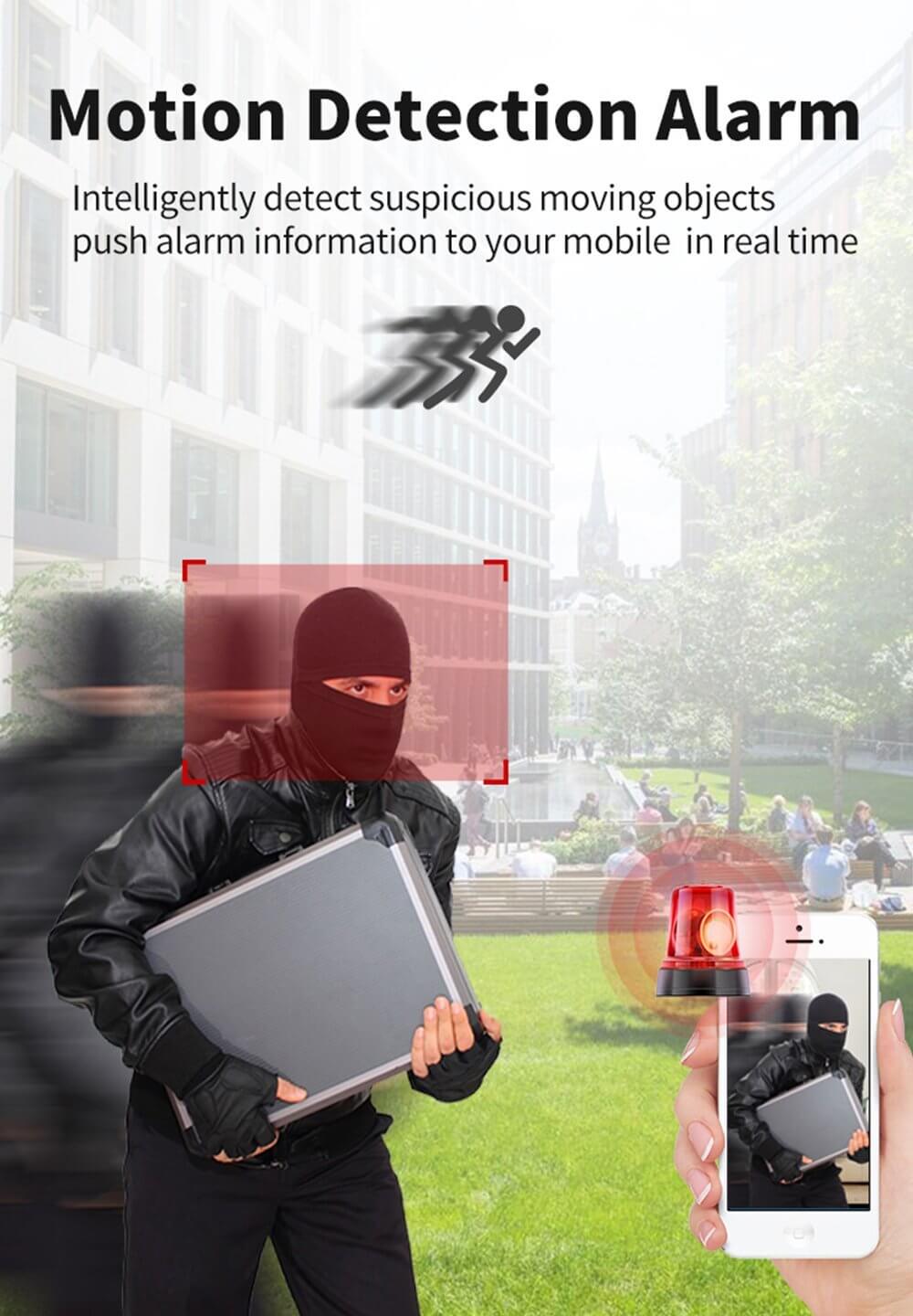 Promoción Cámara Seguridad Ip Wifi Robótica Visión Nocturna 3 Antenas Wifi - zaffary store