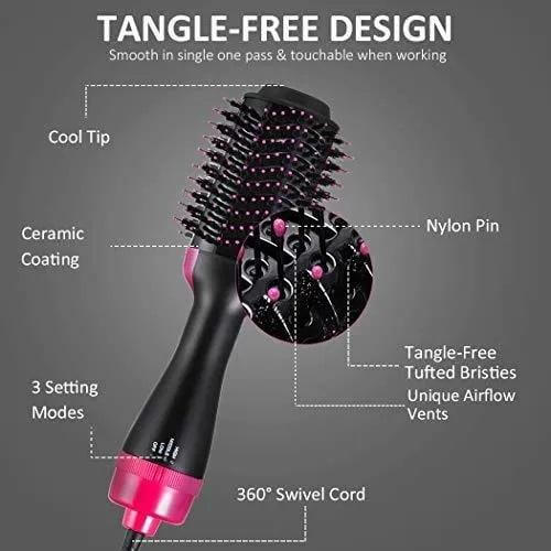Promoción Cepillo secador De Aire Caliente Para Cabello alisado One - Step - zaffary store
