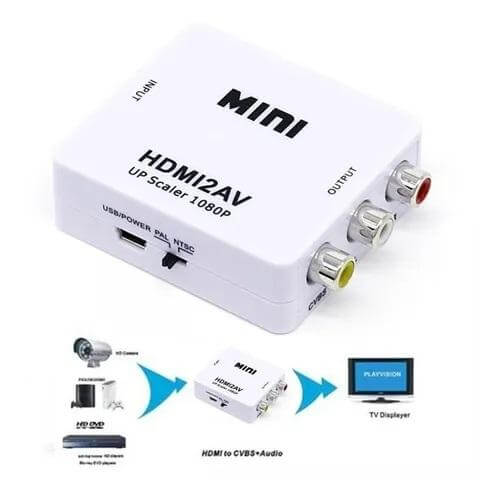 Promoción Convertidor Adaptador De Hdmi A Rca Video Version 1080p - zaffary store