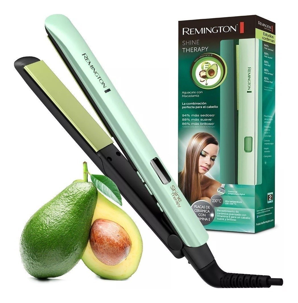 Promocion Plancha Alisadora Cabello Therapy Aguacate Remington S-9960 Generica - zaffary store