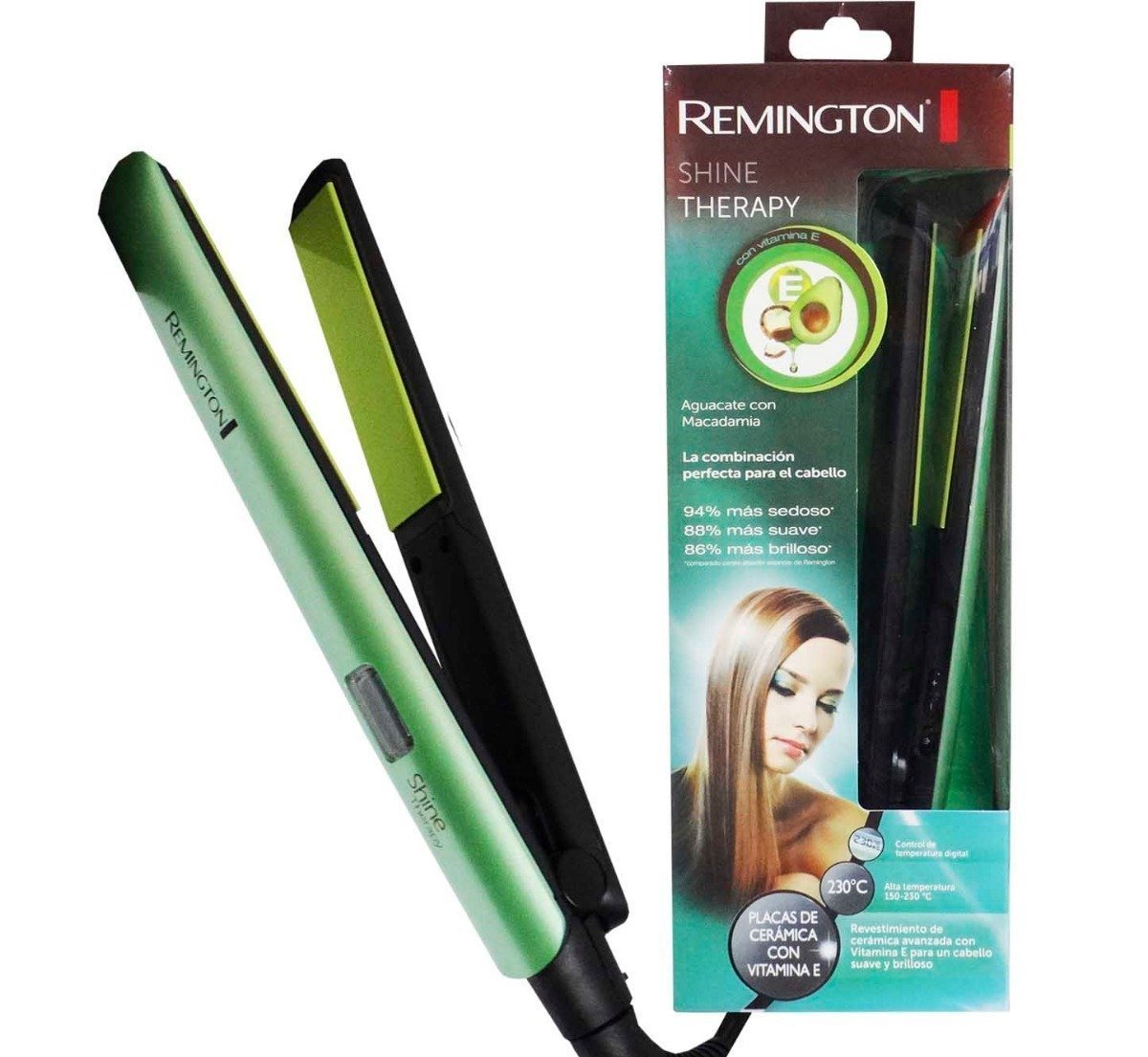 Promocion Plancha Alisadora Cabello Therapy Aguacate Remington S-9960 Generica - zaffary store