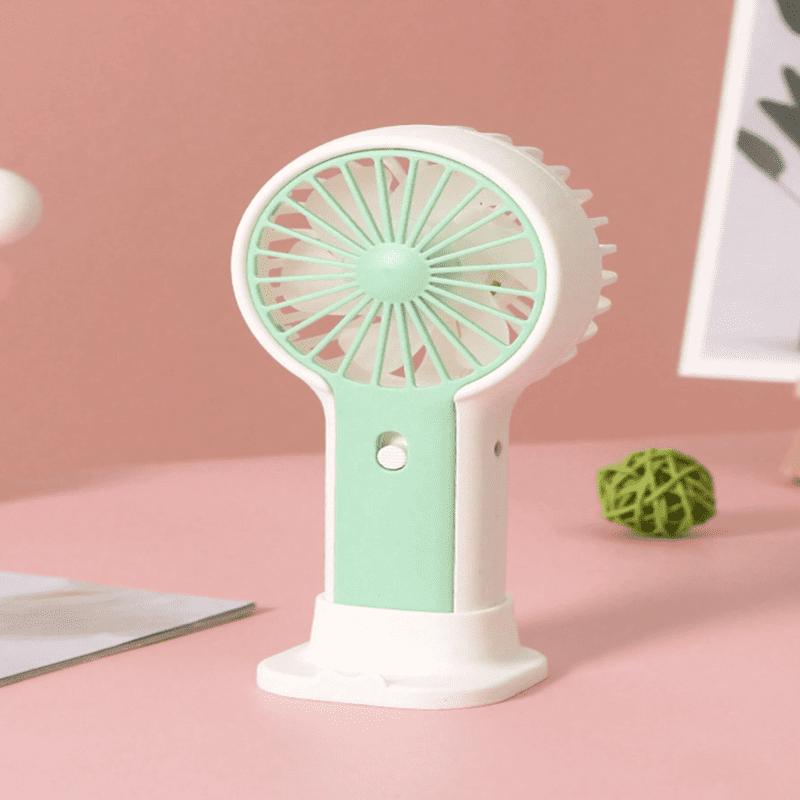 (1)Mini ventilador portatil recargable aireador de mano