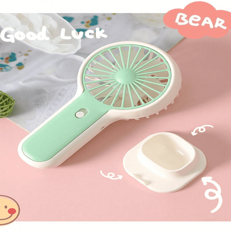 (1)Mini ventilador portatil recargable aireador de mano