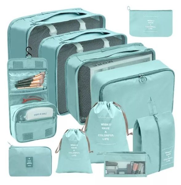 Set organizador de viaje 11piezas