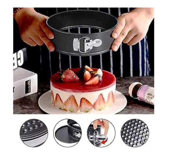 Repostería Moldes Pasteles Juego 3 Redondos Molde Hornear 20-22-24CM