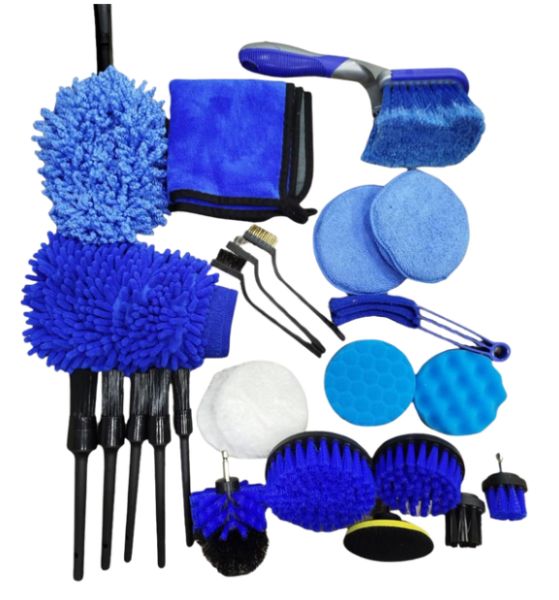 Kit de Limpieza para Carro 🚗 Cepillos y Accesorios para Detallado Completo