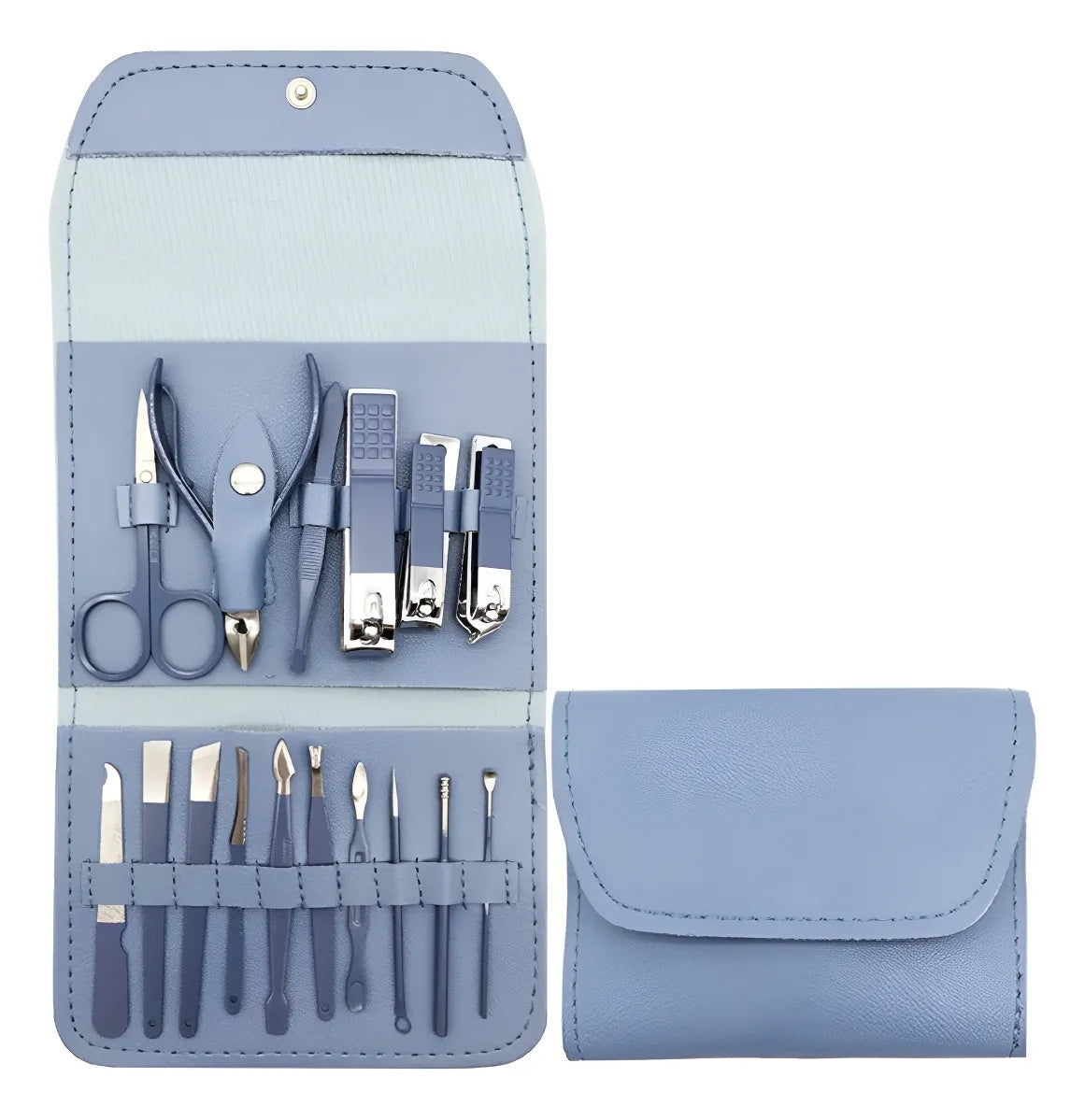 Set de Manicure y Pedicure Profesional 💅 16 Piezas en Acero Inoxidable