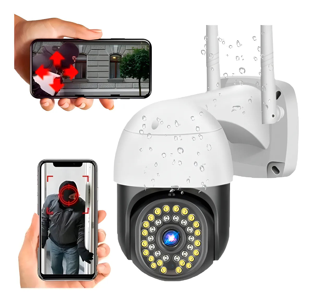 📹 Cámara PTZ WiFi 360° Exterior | Full HD 1080P + Visión Nocturna