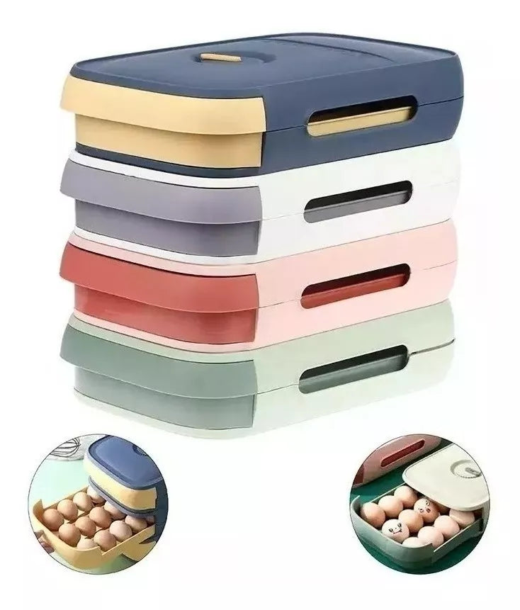 Cajón Organizador para Huevos – 20 unidades, Plegable y Seguro