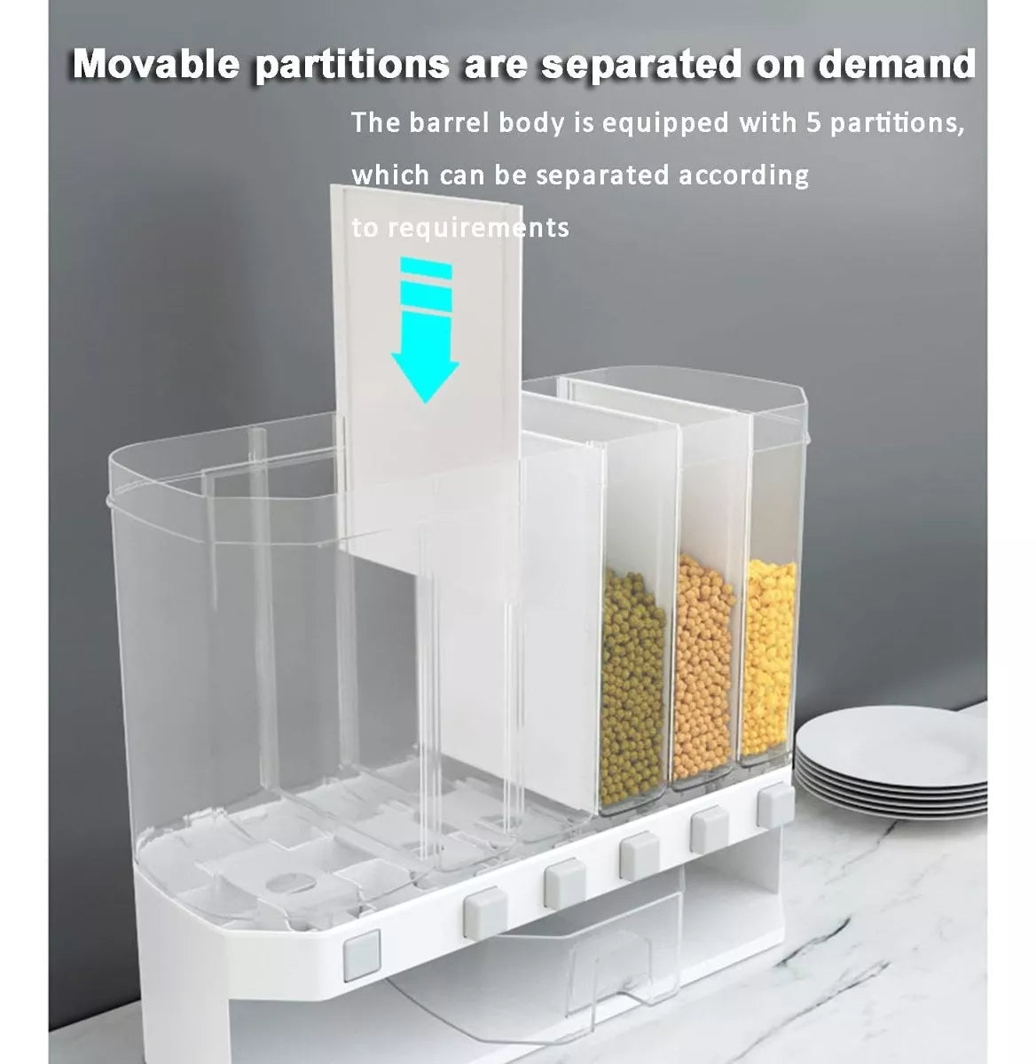 Dispensador Organizador De Granos Y Cereales Alta Calidad
