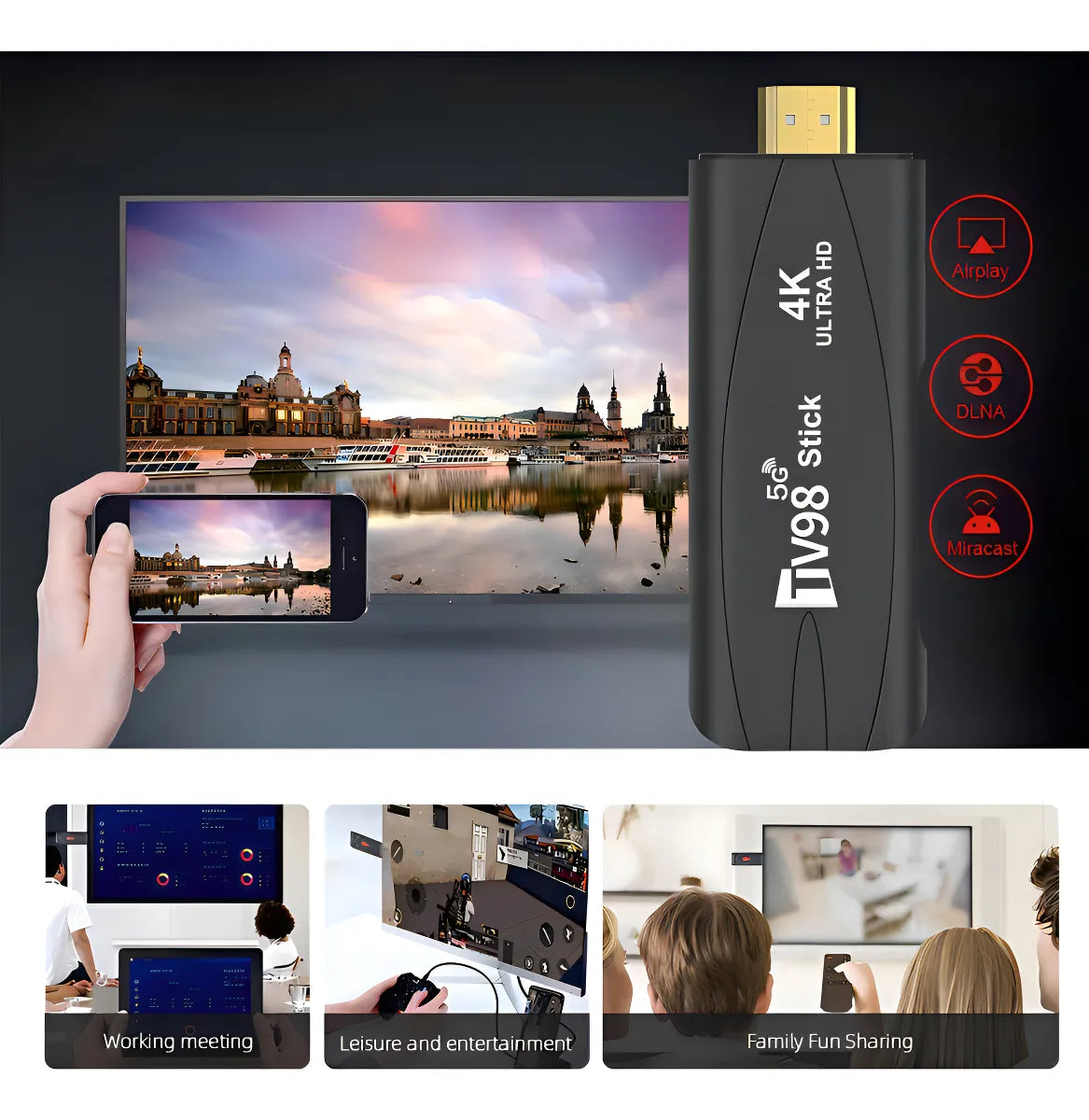 TV Stick 4K Android 📺 Convierte Cualquier TV en Smart