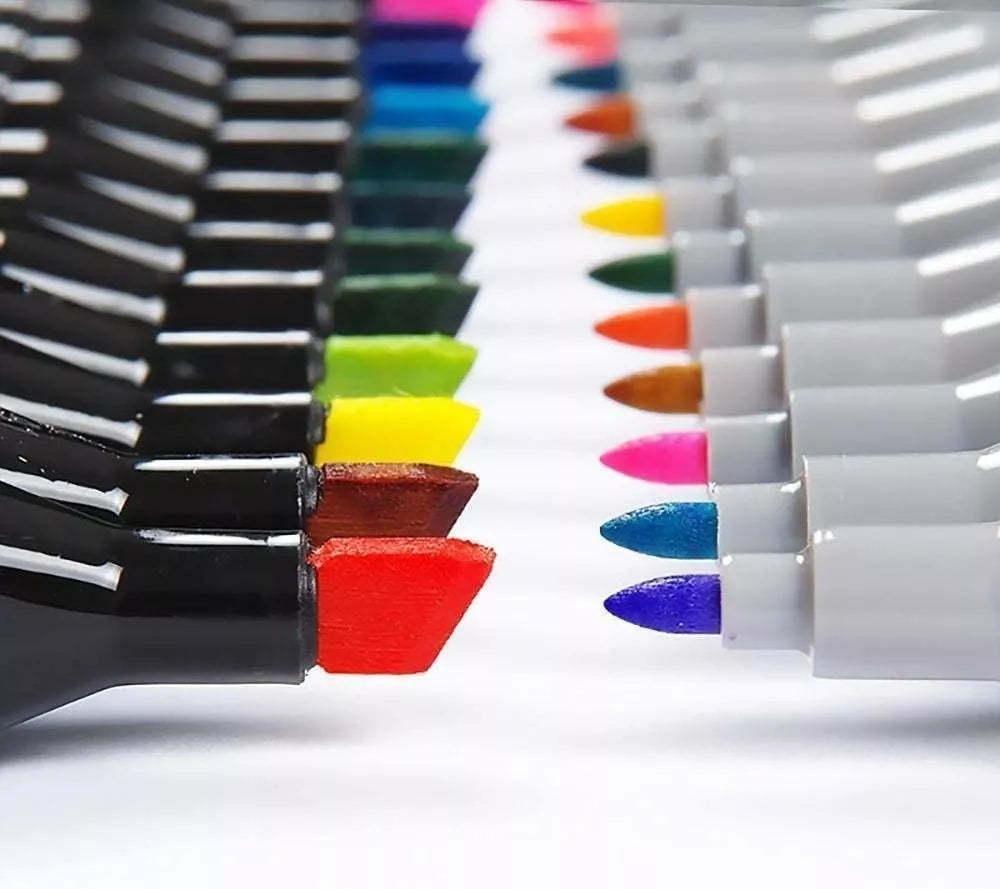 Marcadores Profesionales Doble Punta 🎨 80 Colores a Base de Alcohol