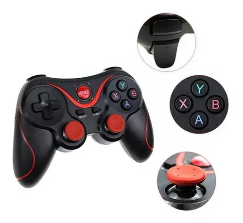 Control Inalámbrico Bluetooth Joystick Y Gamepad Android Ios Color Negro