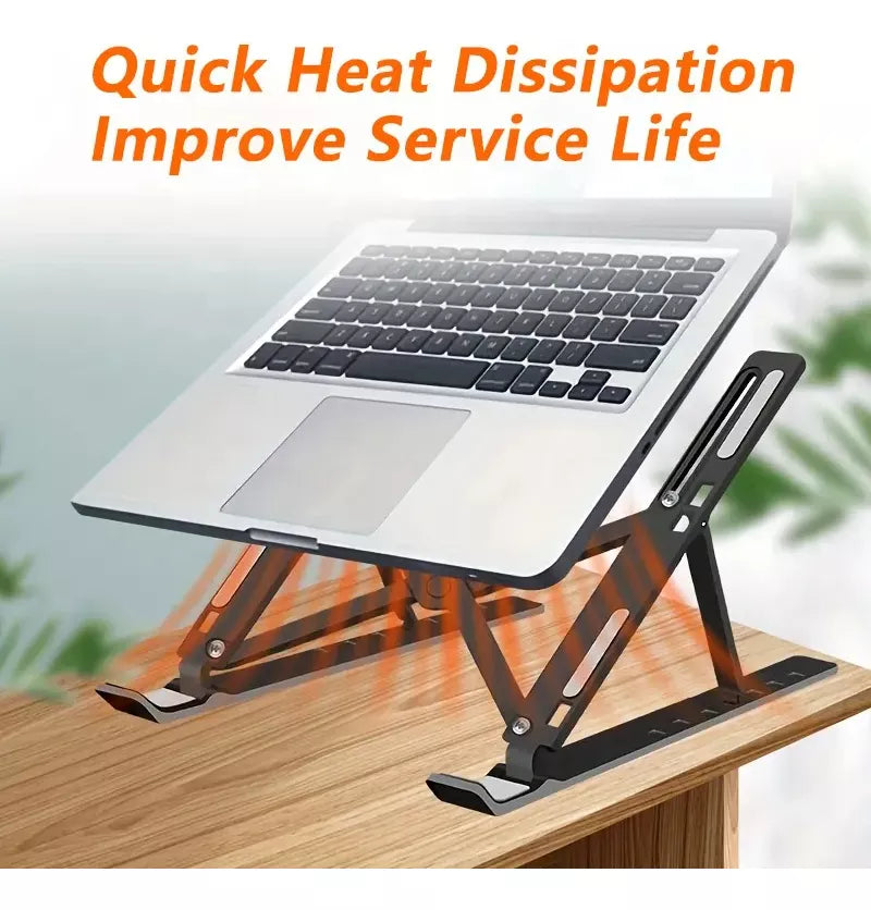 Soporte Plegable para Laptop 9–15” Ergonómico y Portátil 🧑‍💻