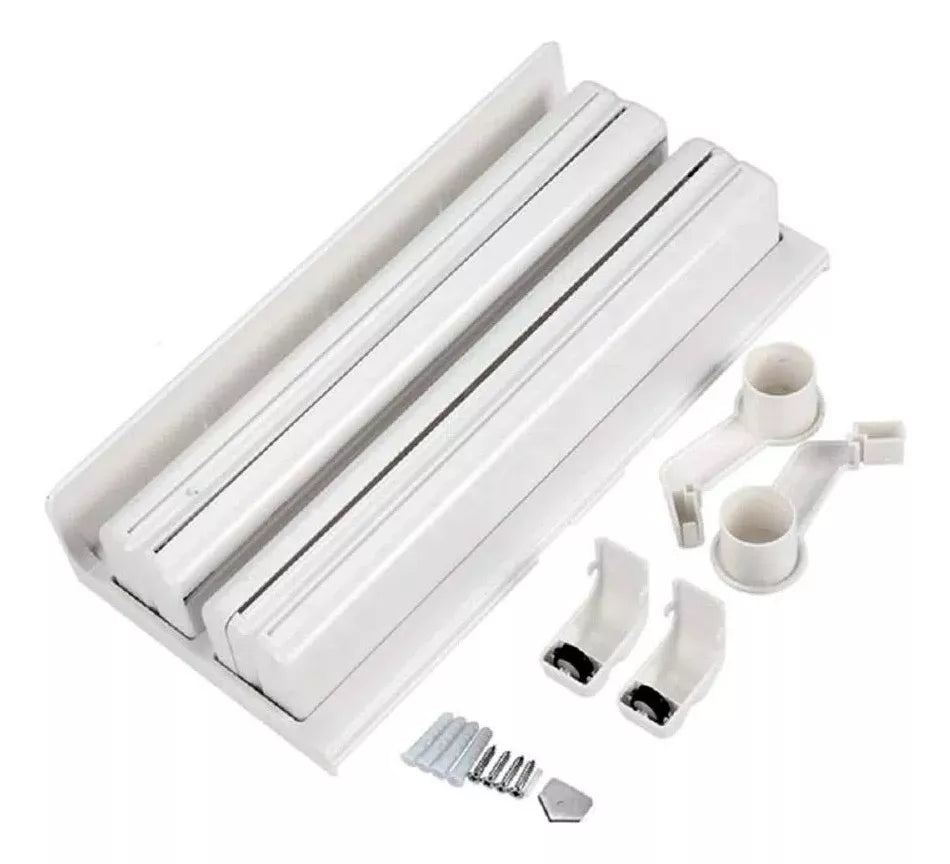 Dispensador Rollo Papel Cocina 4en1 Cortador Aluminio Papel