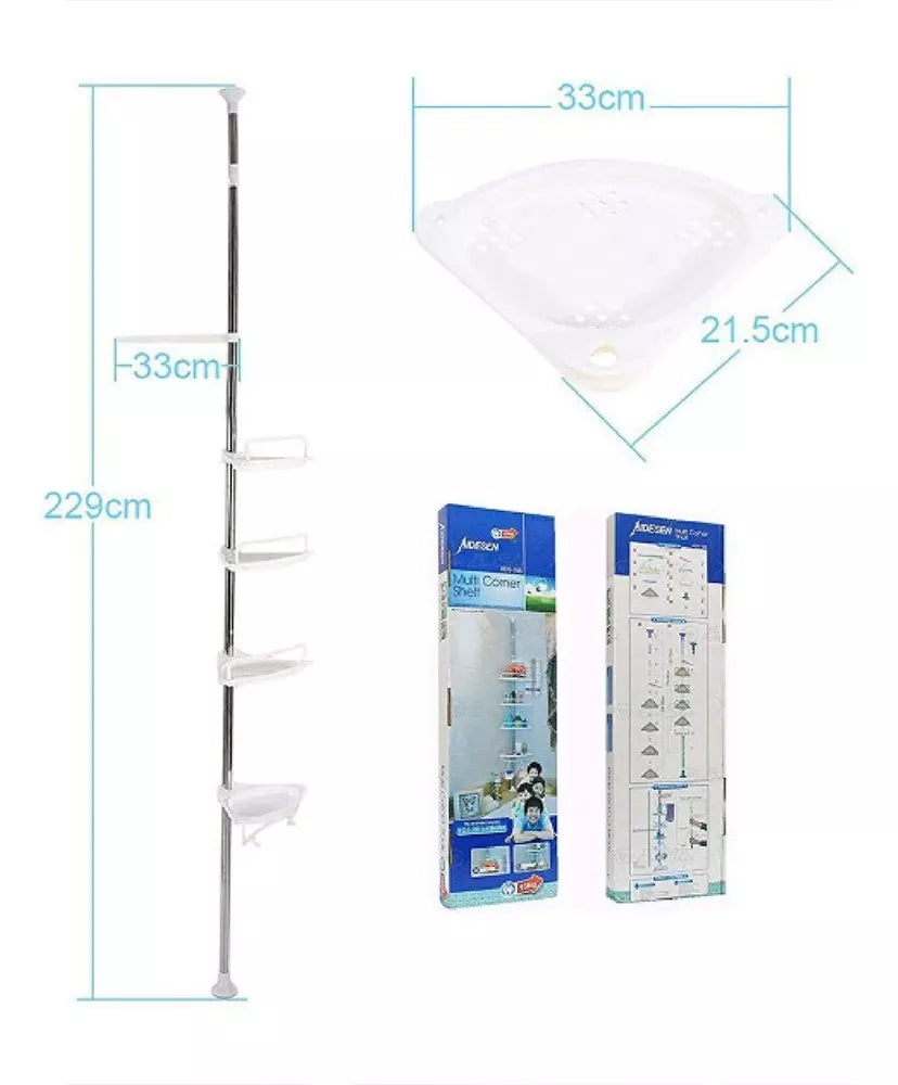 Combo Organizador Y Esquinero Baño Ducha