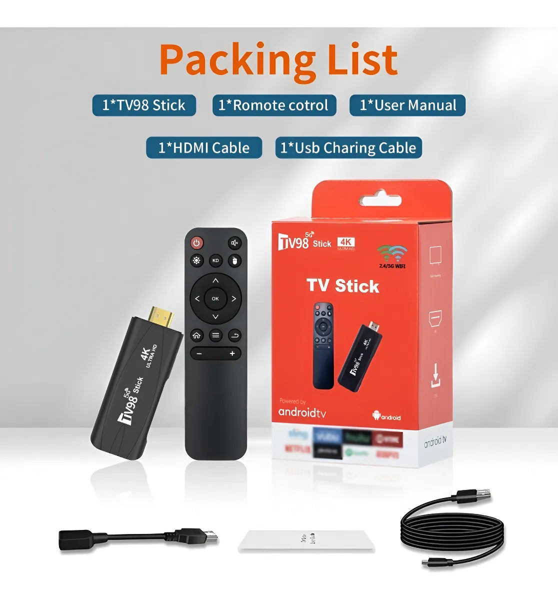 TV Stick 4K Android 📺 Convierte Cualquier TV en Smart