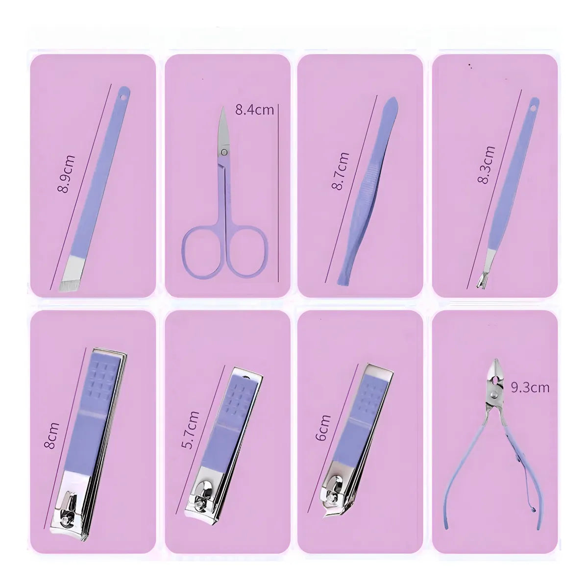 Set de Manicure y Pedicure Profesional 💅 16 Piezas en Acero Inoxidable