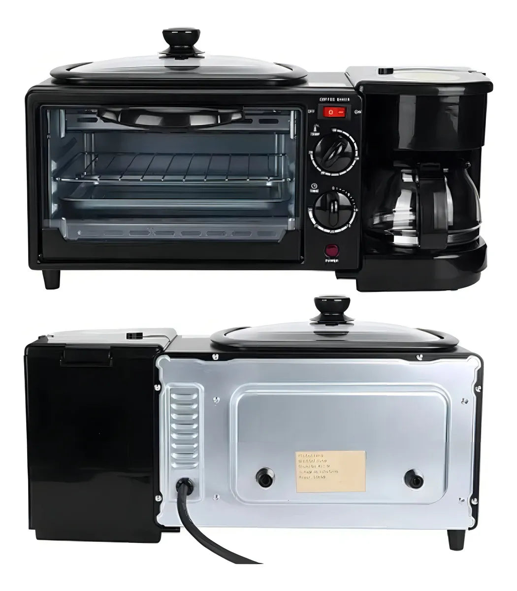 Horno Eléctrico Sokany 3 en 1 🍳 Cocina, Tuesta y Prepara Café