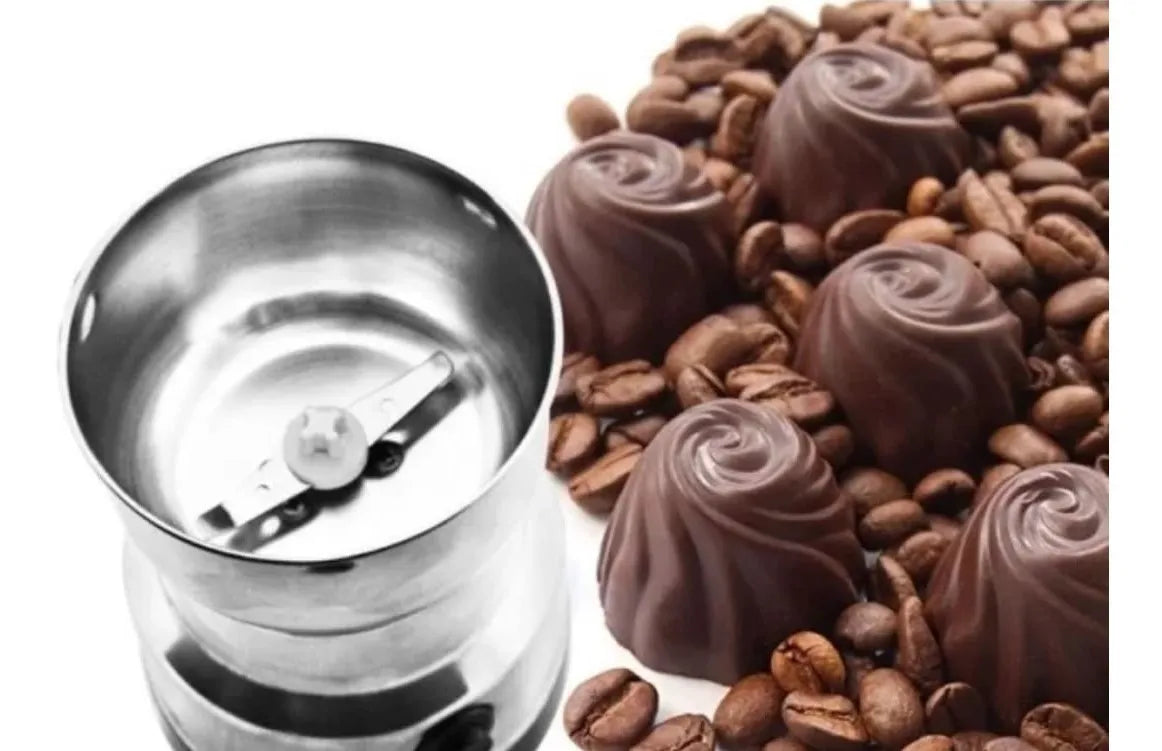 Molino Eléctrico Triturador Café Especias Y Granos Metalico