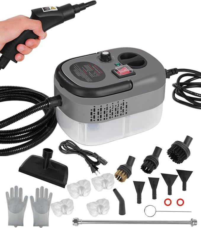 Limpiador a Vapor Hombasing 2500W 💨 Limpieza Profunda para Baño, Cocina y Hogar