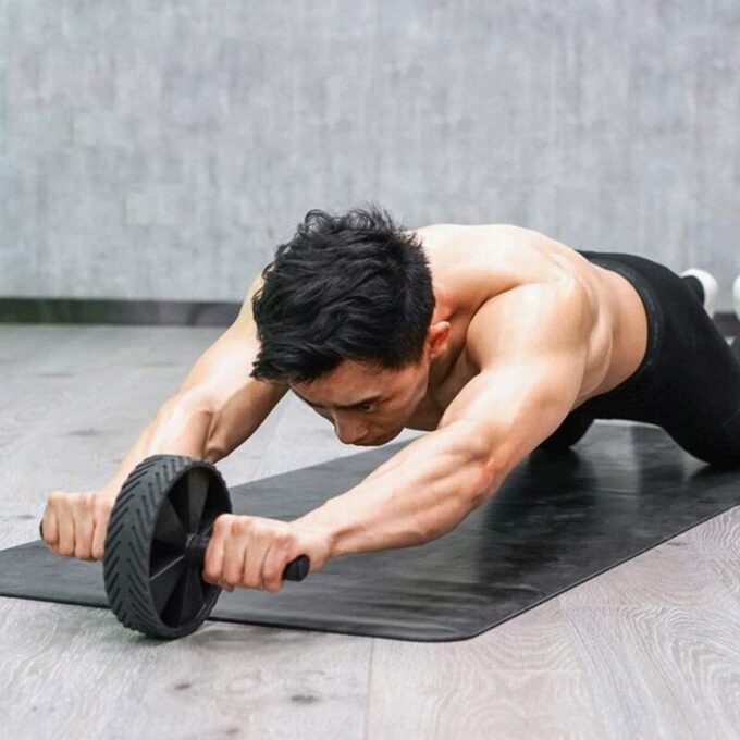 (1)Rueda Abdominal En Goma Sportfitness Antideslizante Abdomen
