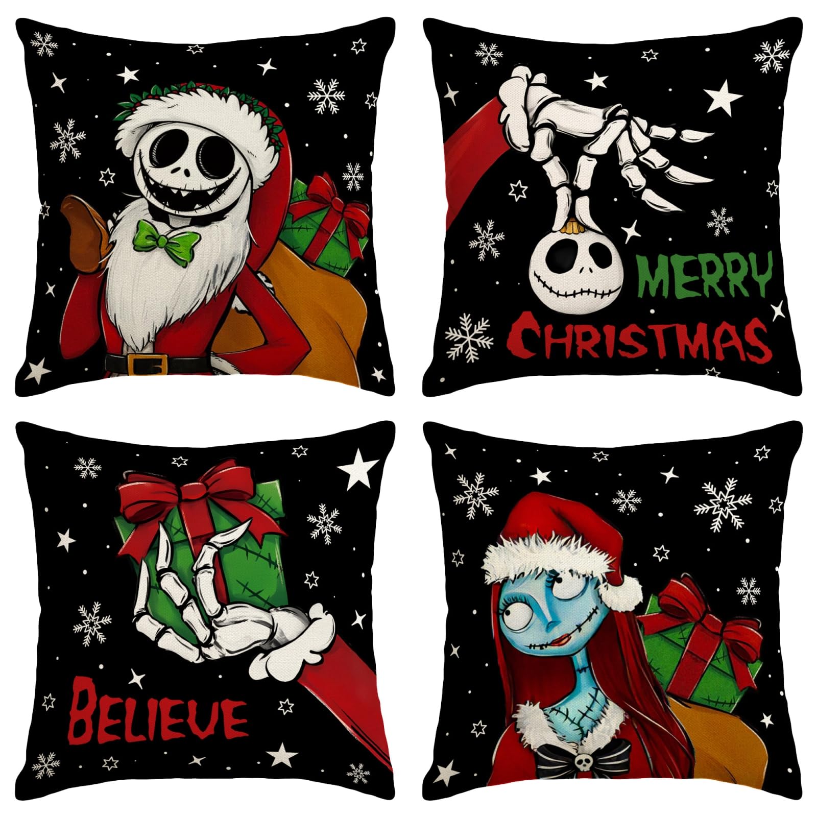 Funda de almohada de Navidad de invierno, decoración de Navidad, decoración navideña para el hogar, fiesta, sofá, dormitorio