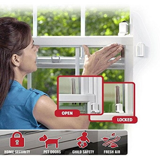 Seguro ajuste universal para ventanas y puertas