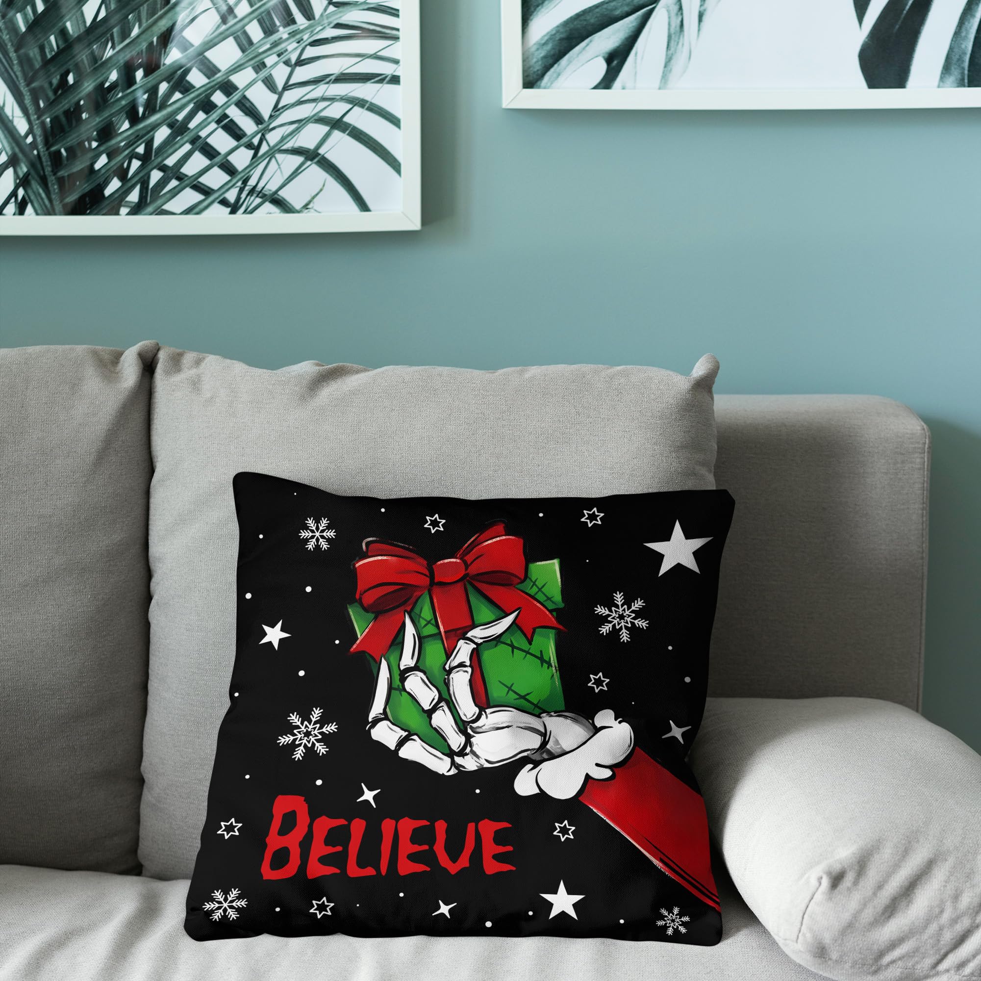 Funda de almohada de Navidad de invierno, decoración de Navidad, decoración navideña para el hogar, fiesta, sofá, dormitorio