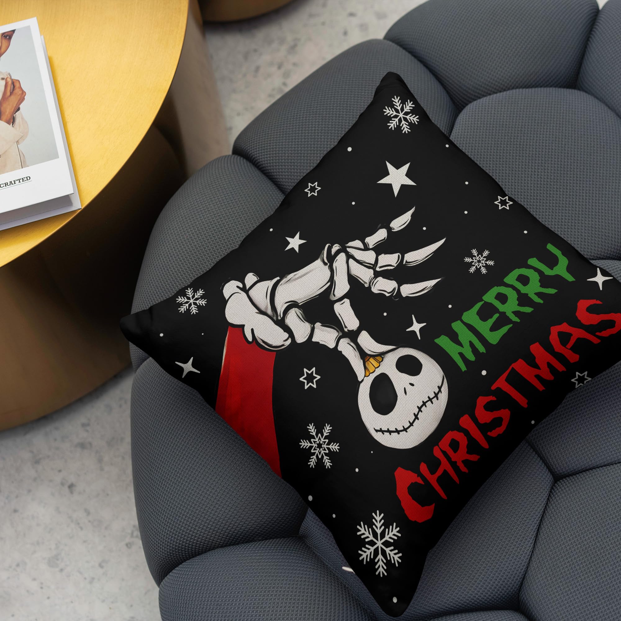 Funda de almohada de Navidad de invierno, decoración de Navidad, decoración navideña para el hogar, fiesta, sofá, dormitorio