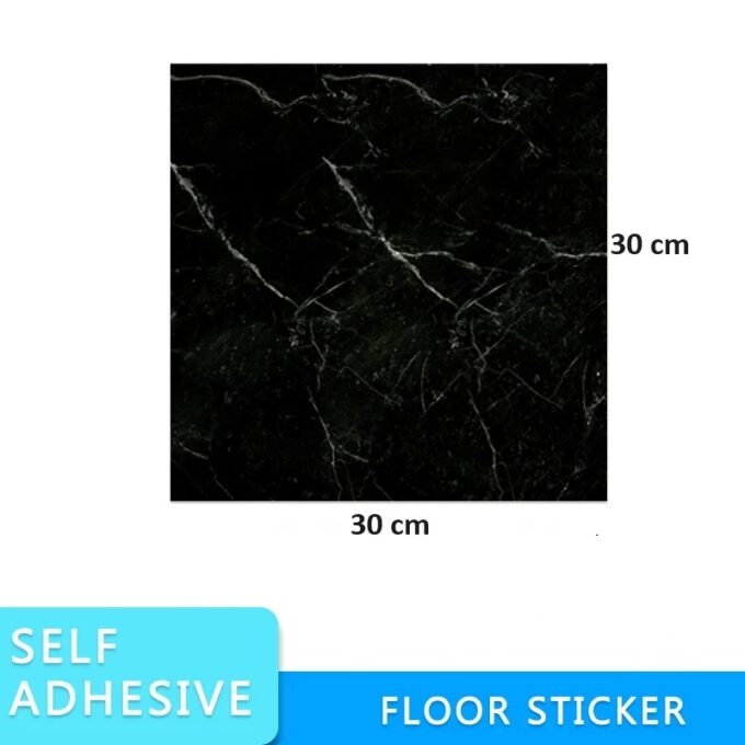 Azulejo adhesivo 30 x 30 negro marmolizado pegatina decorativa