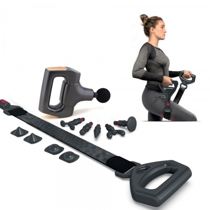 Banda elastica masajeadora con sistema multifuncional vibratorio