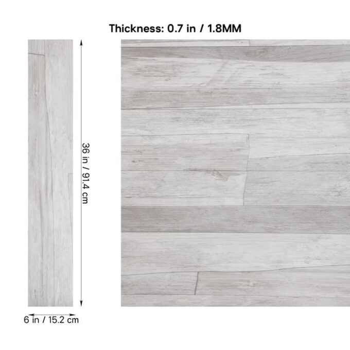 Baldosa adhesiva 92 x 15,5 gris claro pegatina 36 pcs