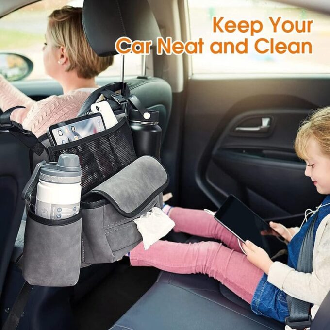 Organizador para Asiento de Auto 🚗 Mantén Todo Ordenado y a la Mano