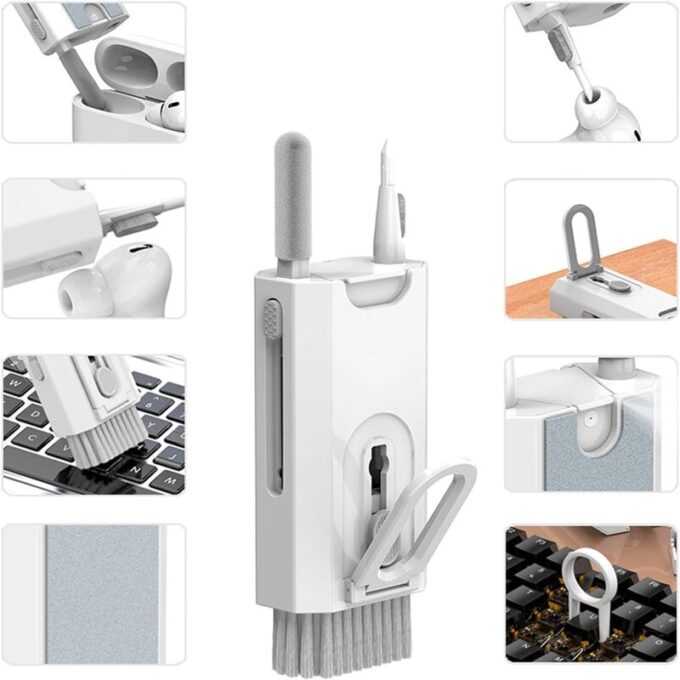 Kit cepillo limpiador 8 en 1 para equipos tecnologicos