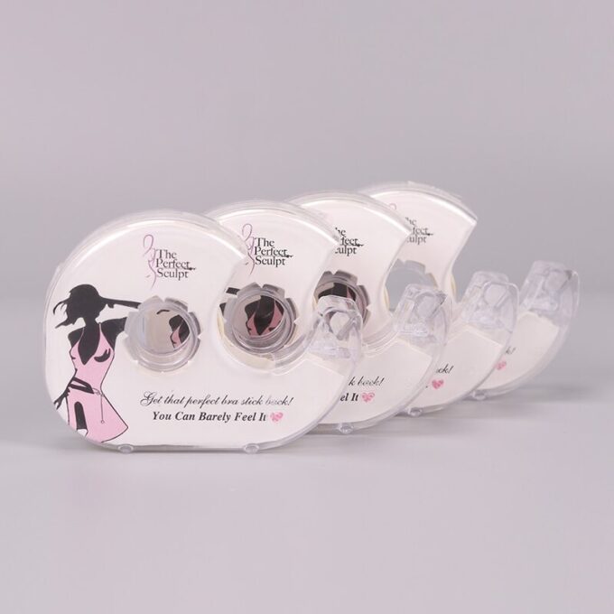 (1)CINTA MAGICA ADHESIVA TRANSPARTENTE E INVISIBLE PARA ROPA Y PIEL 3 MTS