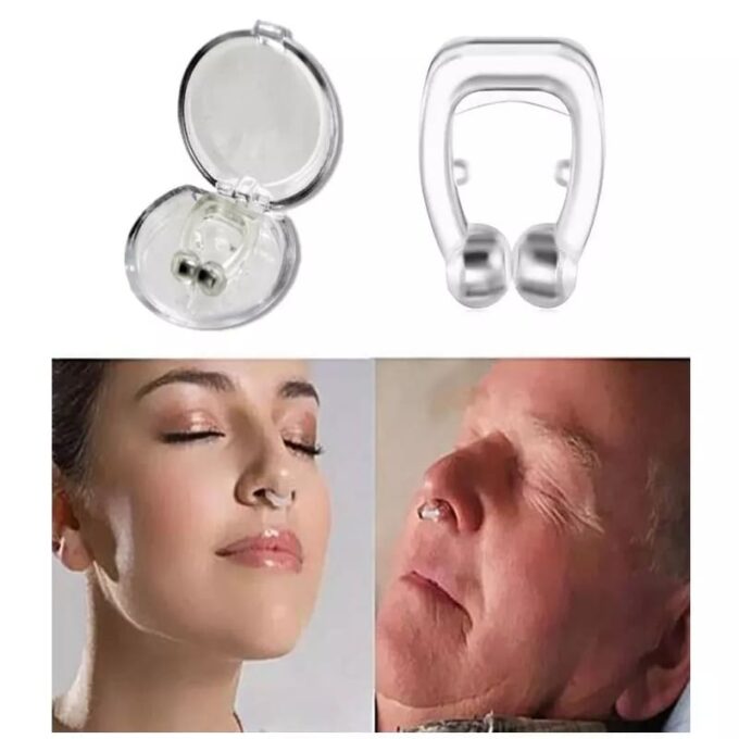 (1)Clip magnético nasal anti ronquidos apnea