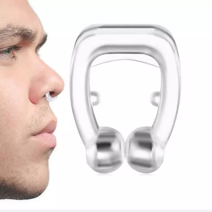 (1)Clip magnético nasal anti ronquidos apnea