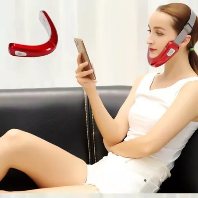 Adelgazante de papada estimulación vibratoria eléctrico recargable