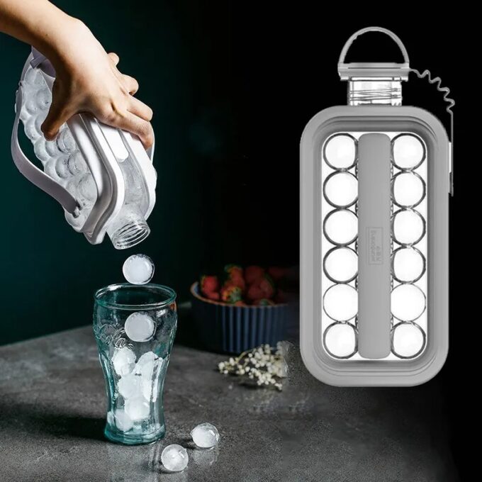 Botella para cubos de hielo, hielera portatil