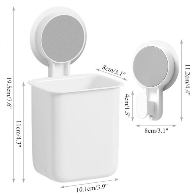 (1)Soporte adhesivo para celular en pared baño