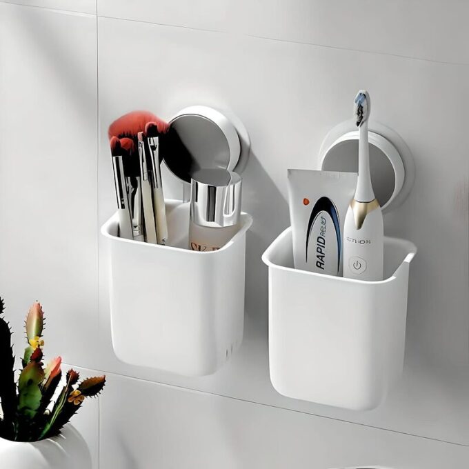 (1)Soporte adhesivo para celular en pared baño