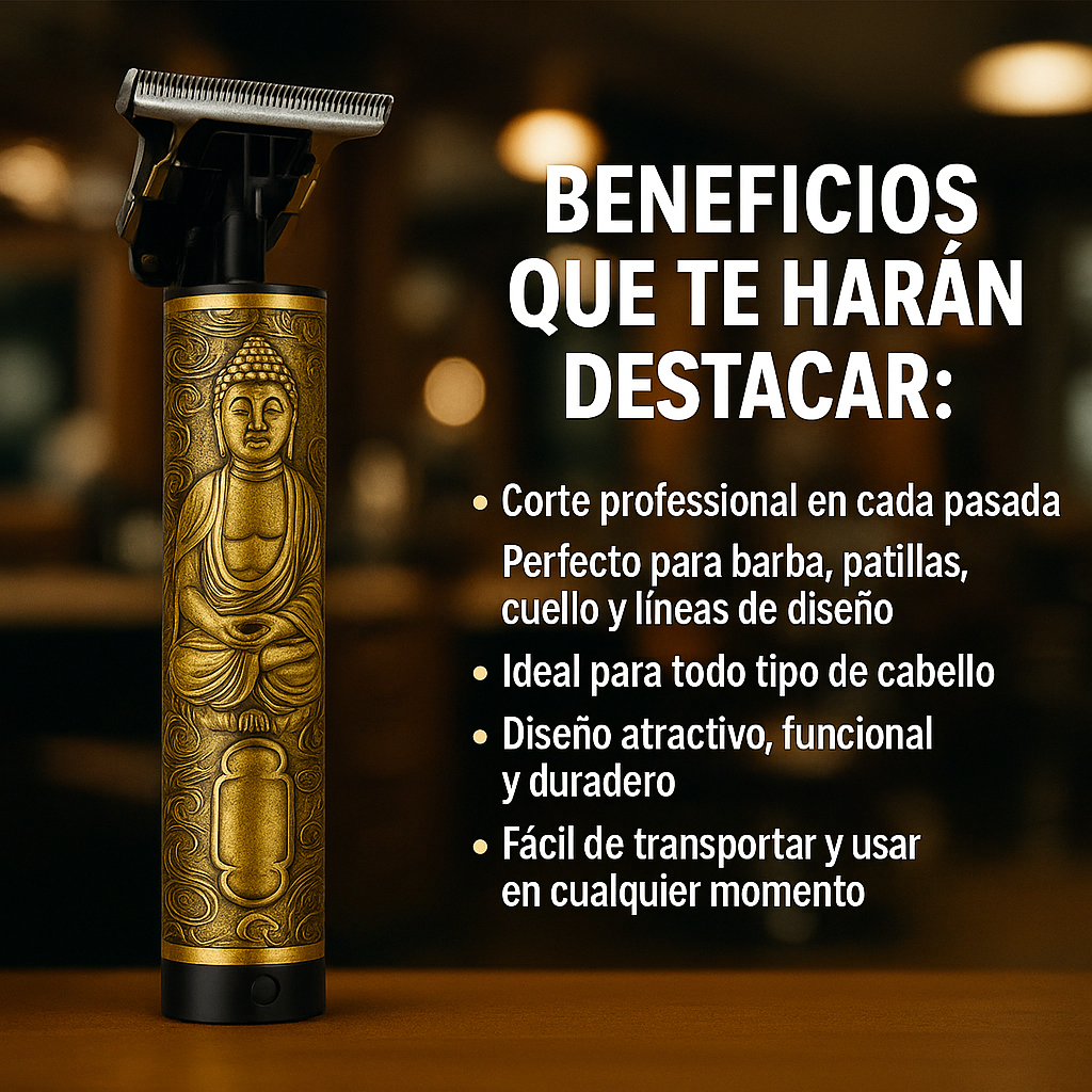 Barbera Profesional T99 Buda ✂️ Patillera Recargable de Precisión