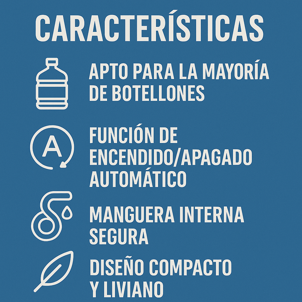 Dispensador Automático de Agua 💧 Sirve con un Botón (Recargable)