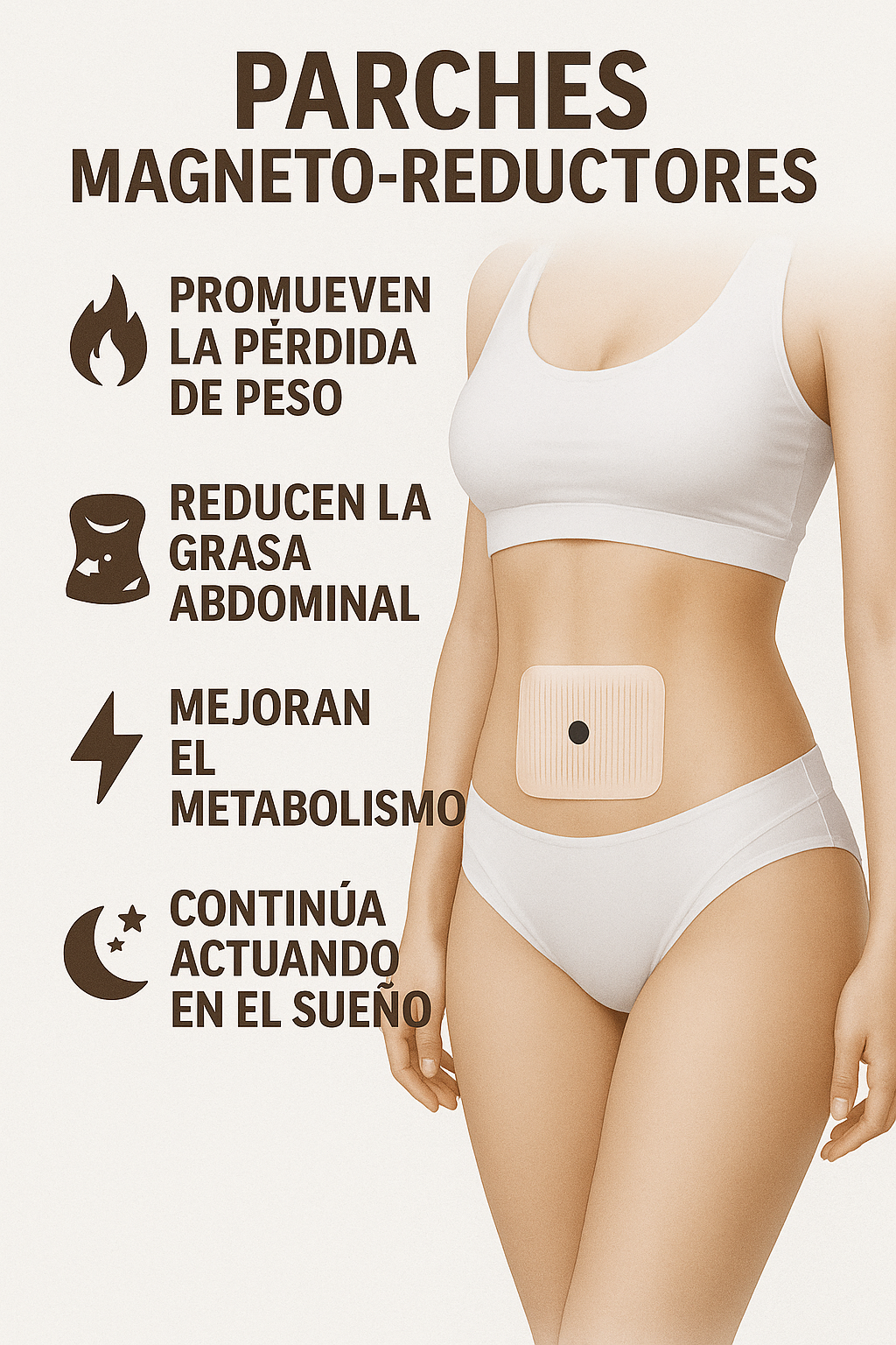 Parches Magnéticos Reductores X30 🧲 Apoyo para Control de Peso y Medidas