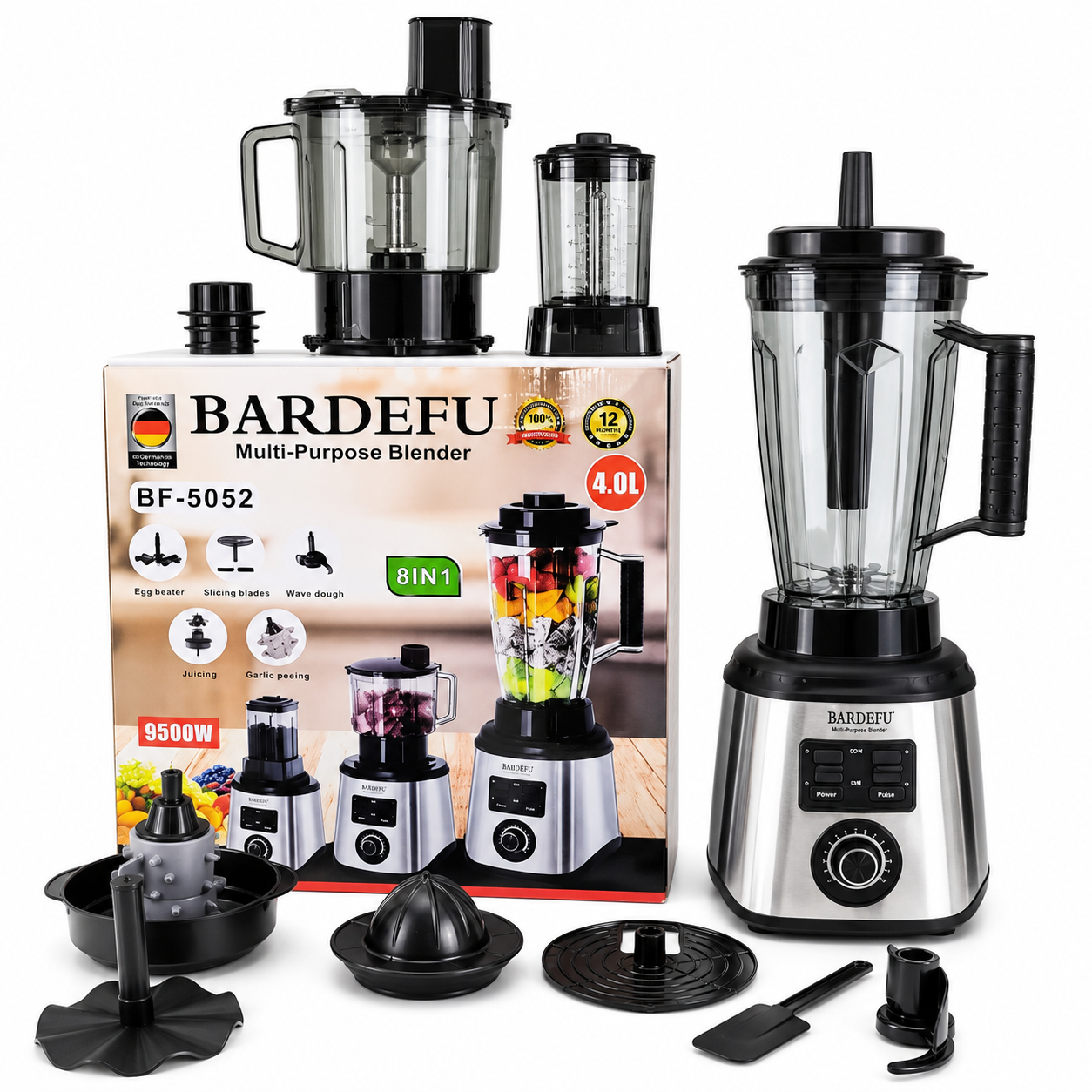 Licuadora Multifuncional BARDEFU 8 en 1 🍹 Procesa, Licúa y Prepara Todo Fácil