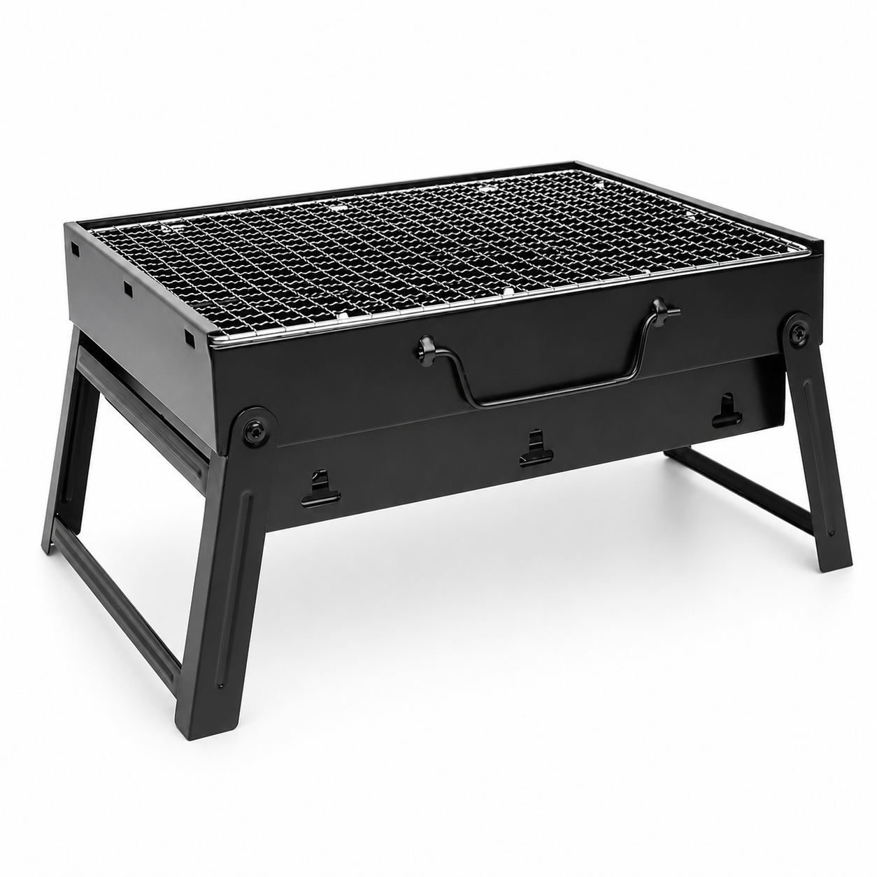 Parrilla Asador de Carbón Plegable 🔥 Mini Portátil para Camping y Aire Libre