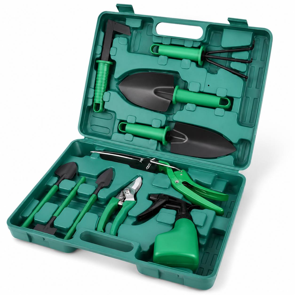 Kit de Herramientas de Jardinería con Maletín 🌿 Completo, Práctico y Fácil de Transportar
